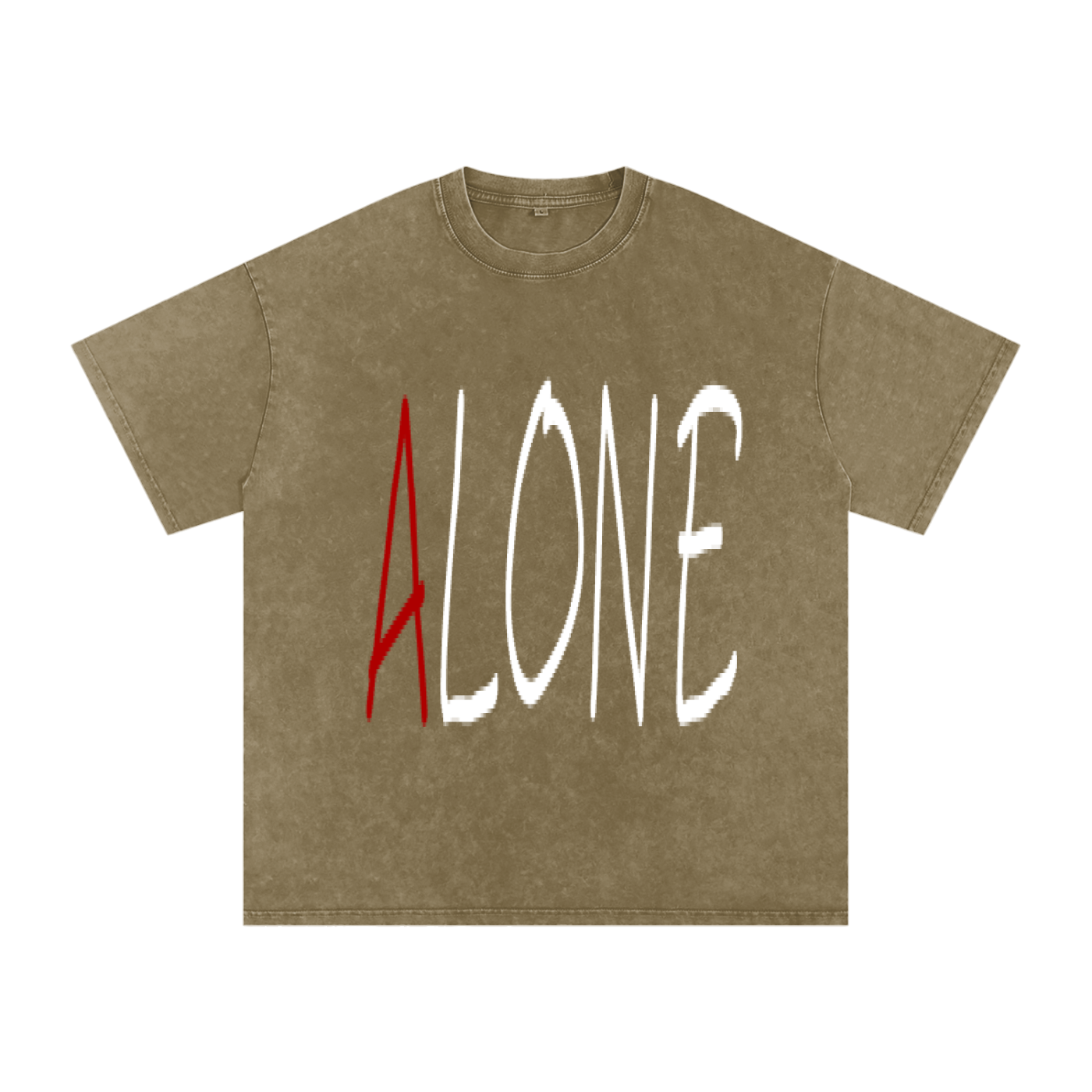 Snow Washed Oversized Cotton T-Shirt