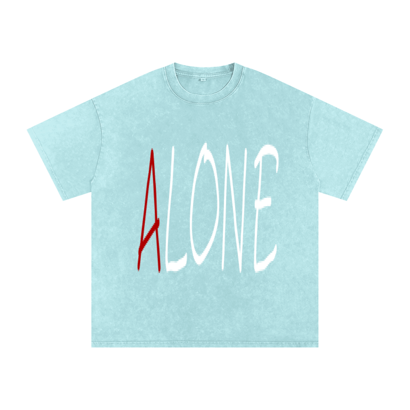 Snow Washed Oversized Cotton T-Shirt
