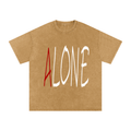 Snow Washed Oversized Cotton T-Shirt