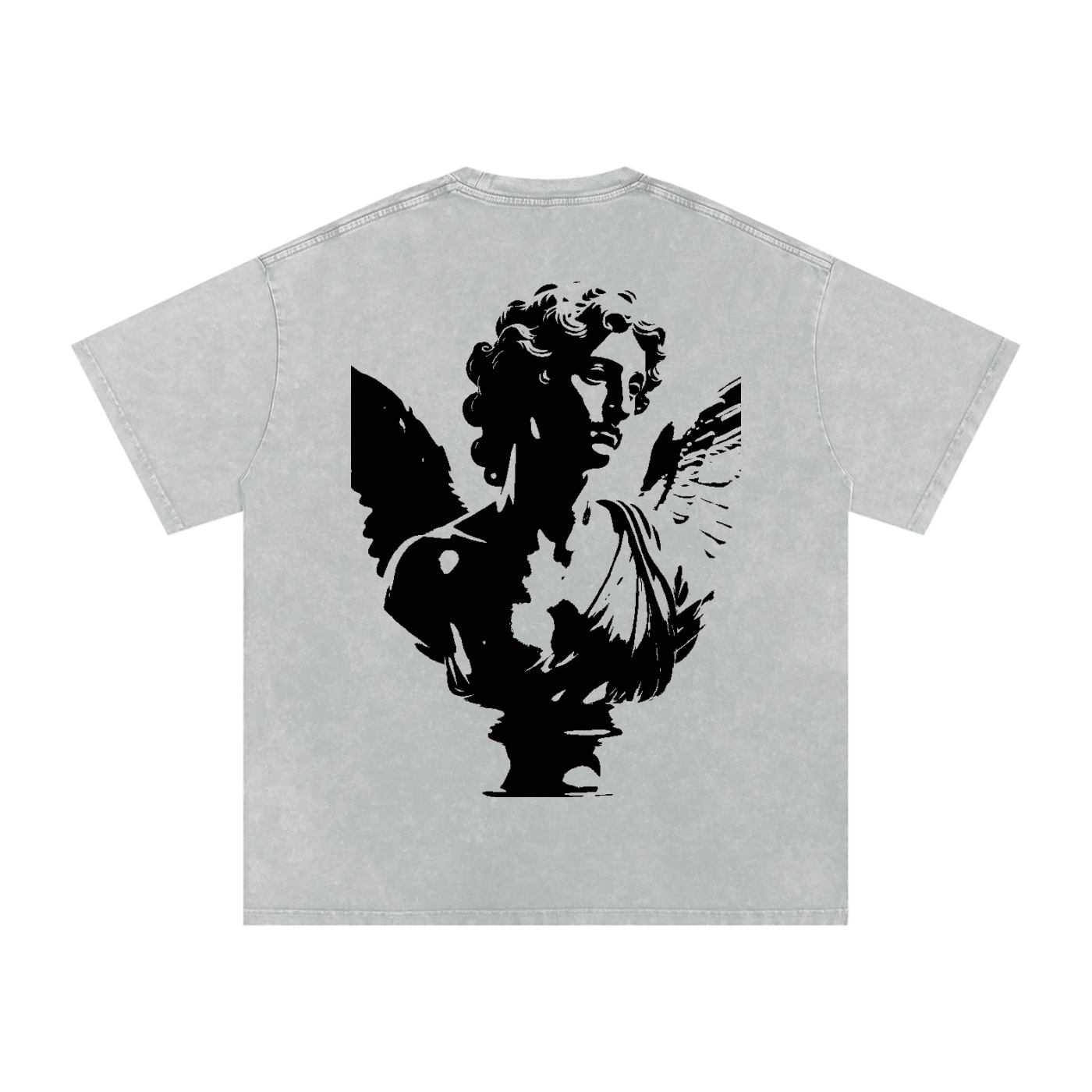 Snow Washed Oversized Cotton T-Shirt