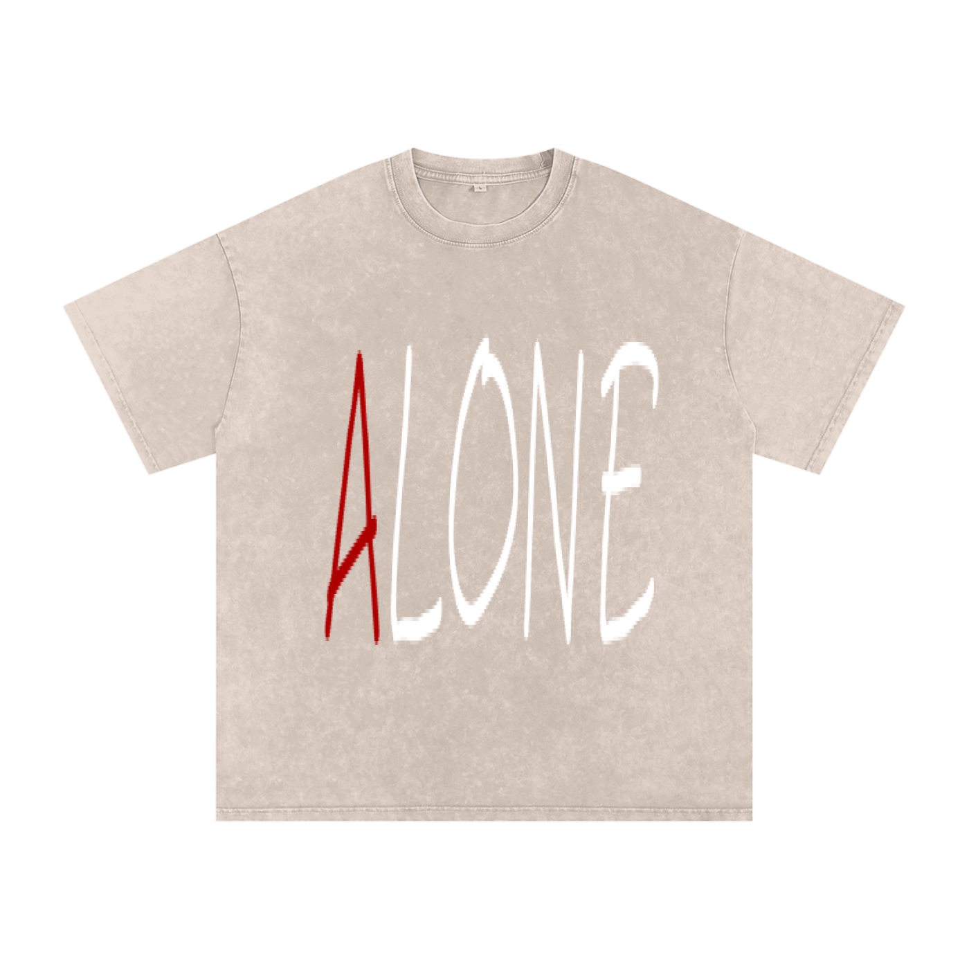 Snow Washed Oversized Cotton T-Shirt