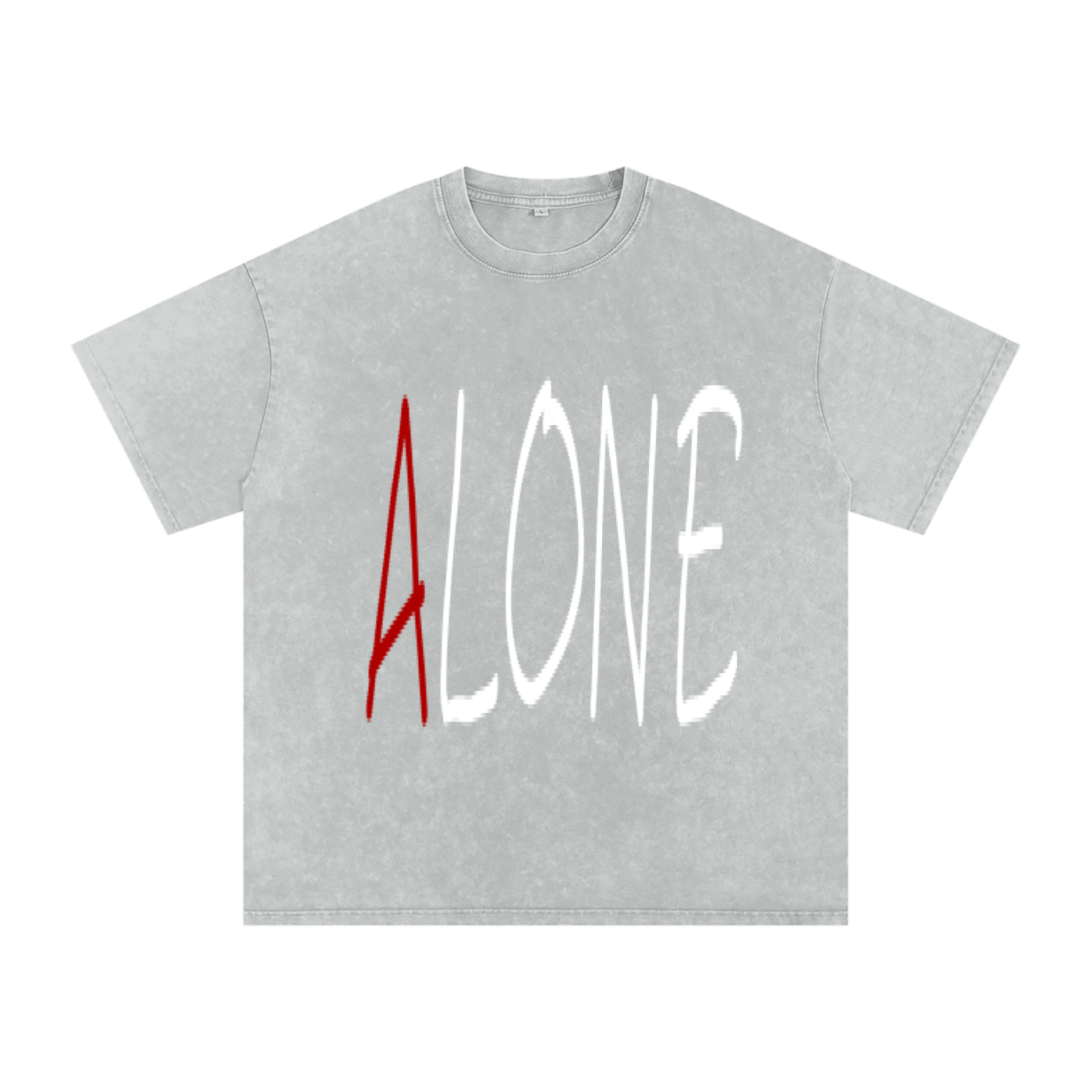 Snow Washed Oversized Cotton T-Shirt