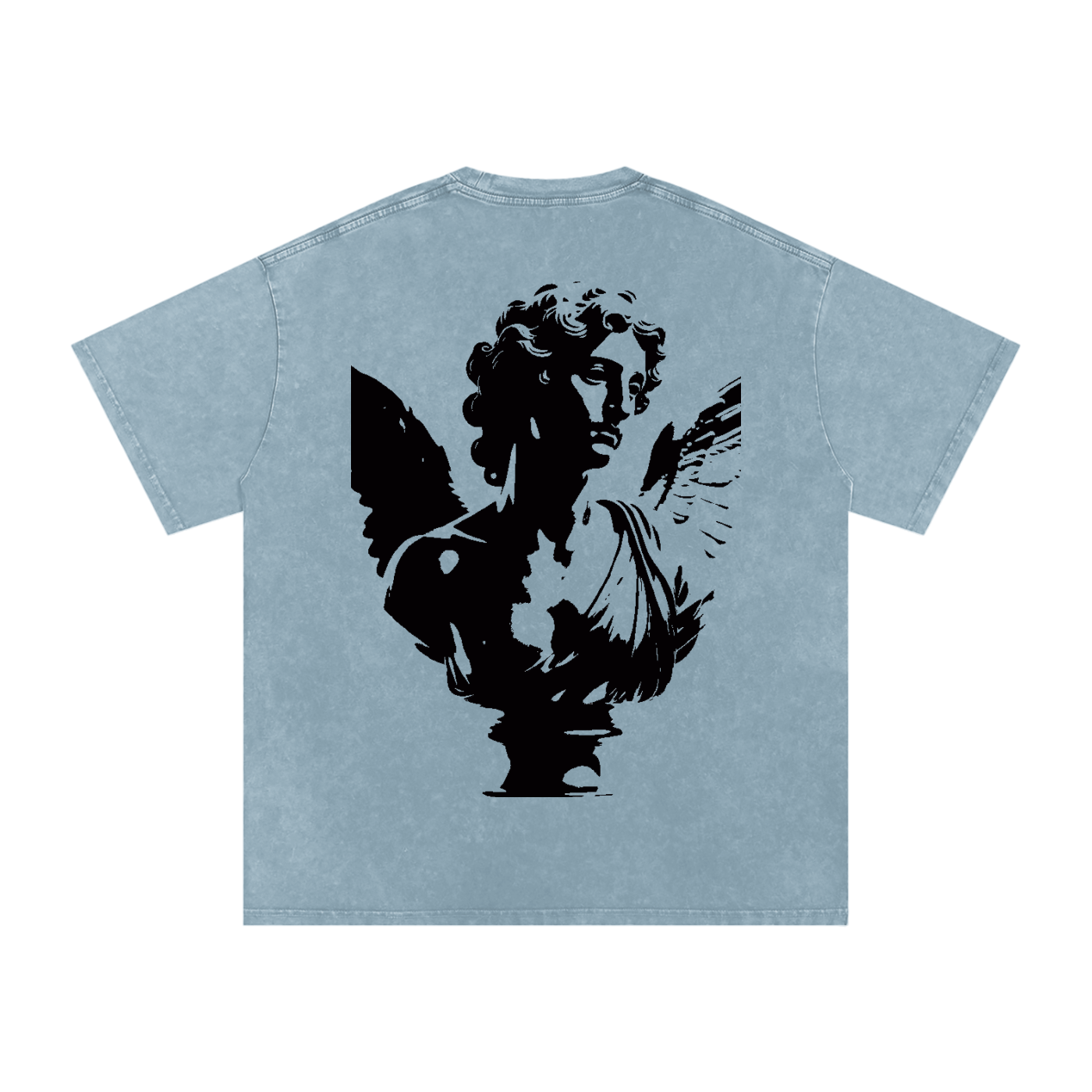 Snow Washed Oversized Cotton T-Shirt